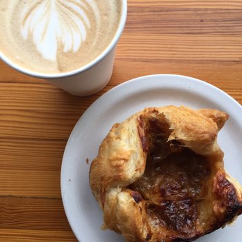Rosellini's - Latte and savory pastry (onion and gruyere maybe? Can't remember) - Bakeries Near Me - Seattle, Washington Rosellini's - Latte and savory pastry (onion and gruyere maybe? Can't remember) - Bakeries Near Me - Seattle, Washington