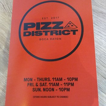 Pizza District - Pizza Near Me - Boca Raton, Florida
