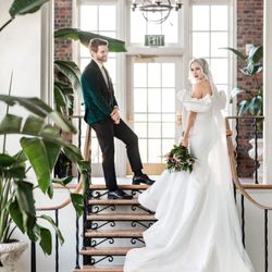 Studio I Do Bridals - Gown and suit from Studio I Do!!
