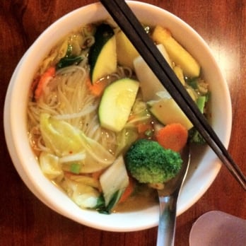 Little Thai Restaurant - Vegetarian broth noodle soup - Thai Near Me - Seattle, Washington Little Thai Restaurant - Vegetarian broth noodle soup - Thai Near Me - Seattle, Washington