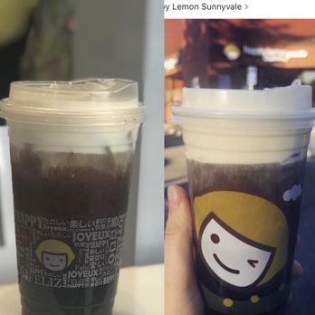 Happy Lemon - Side by side - same drink/order - Juice Bars & Smoothies Near Me - Burlingame, California Happy Lemon - Side by side - same drink/order - Juice Bars & Smoothies Near Me - Burlingame, California