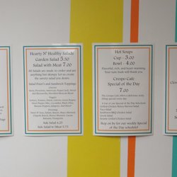 Crespo Cafe - Our full menu is near the register. It might change when we add new combos and specials though!