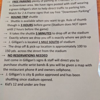 J Gilligan's Bar & Grill - Shuttle Information - Sports Bars Near Me - Arlington, Texas J Gilligan's Bar & Grill - Shuttle Information - Sports Bars Near Me - Arlington, Texas
