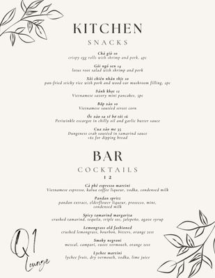 Menu photo 2 Q1 Lounge Portland, OR Menu photo 2 Q1 Lounge Portland, OR
