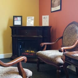 Western New York Dental Group Lancaster - Just one section of their waiting room. Sitting in front of the heater/fireplace is great during the winter months.