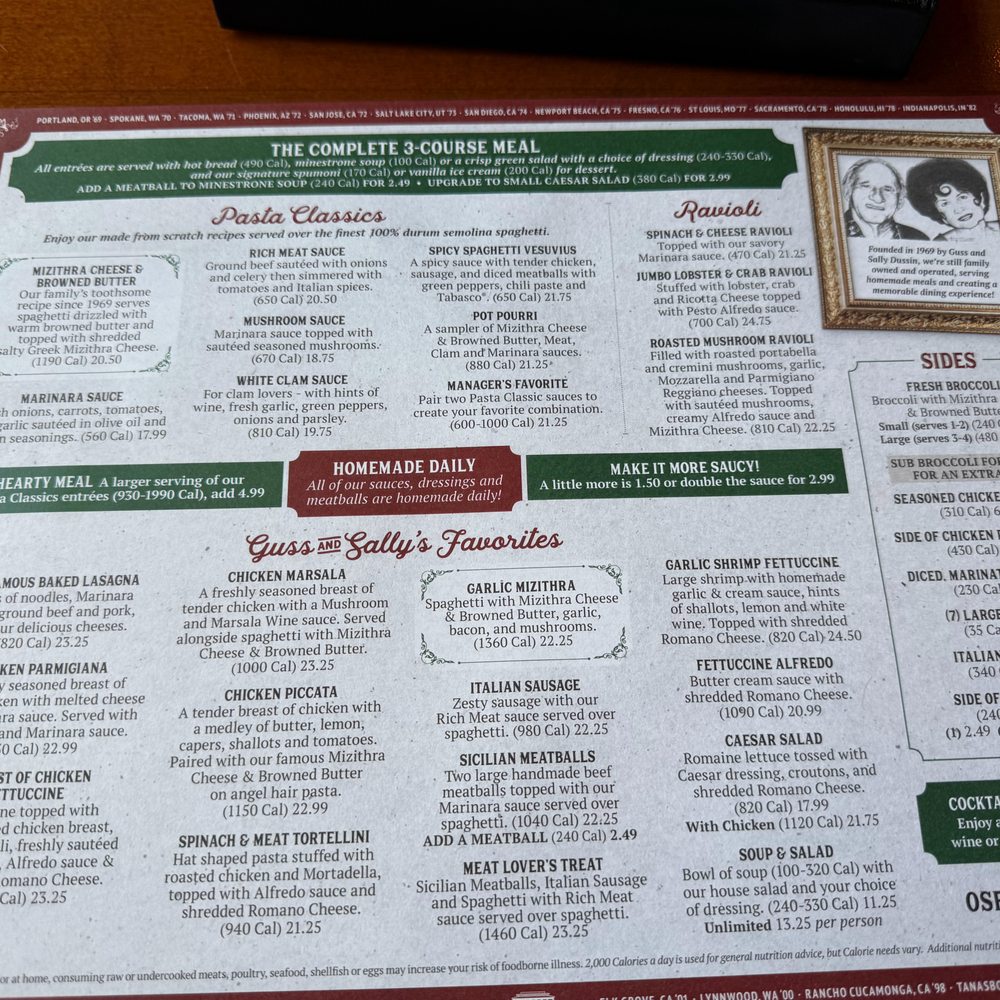 The Old Spaghetti Factory - Menu - Italian Near Me - Duarte, California The Old Spaghetti Factory - Menu - Italian Near Me - Duarte, California