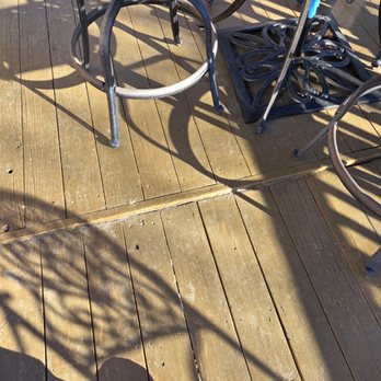 Occ Deck Repair - before, uneven deck surface - Decks & Railing Near Me Occ Deck Repair - before, uneven deck surface - Decks & Railing Near Me