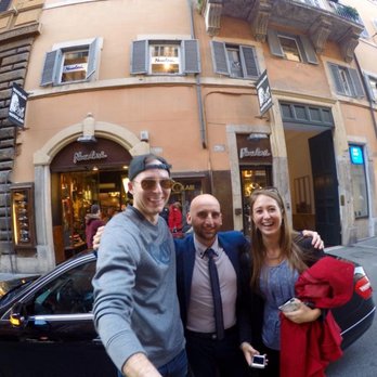Rome in Limo - Our driver for two days, Enrico! He picked us up in the Mercedes right in front of our hotel (behind us)! - Tours Near Me - Rome, RM