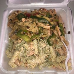 Cafe Max Catering - Half chicken and half pasta. Love this place