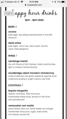 Menu photo 6 Coupa Cafe Palo Alto, CA Menu photo 6 Coupa Cafe Palo Alto, CA