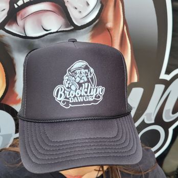 Brooklyn Dawgs - New Merch! Hats, shirts, and stickers of the Dawg - Food Trucks Near Me - bartonville, Texas Brooklyn Dawgs - New Merch! Hats, shirts, and stickers of the Dawg - Food Trucks Near Me - bartonville, Texas