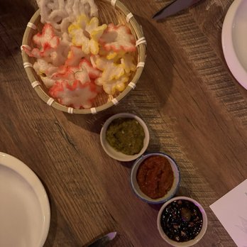 Rice & Sambal - Crisps with 3 different dips - Indonesian Near Me - Philadelphia, Pennsylvania Rice & Sambal - Crisps with 3 different dips - Indonesian Near Me - Philadelphia, Pennsylvania