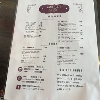 Annie's Cafe - Menu - American Near Me - Riverside, California Annie's Cafe - Menu - American Near Me - Riverside, California