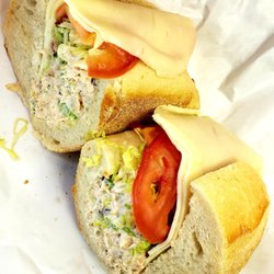 Mama Rao’s Kitchen - Mama Rao's Tuna Sub with Provolone, Lettuce and Tomatoes!! IT ROCKS and That's the Name of That Tuna!!