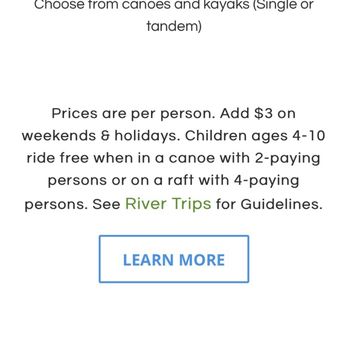 Green Acres Kayak - From their website. - Rafting/Kayaking Near Me - Harrison, Ohio