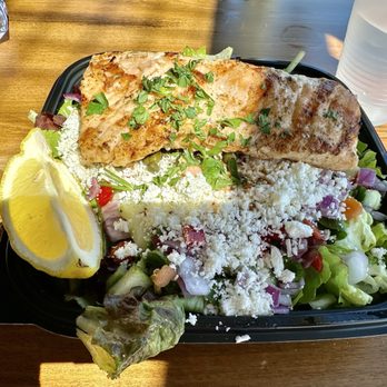 The Big Greek Cafe - Salmon salad - Greek Near Me - Columbia, Maryland