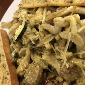Borgata Pizza Cafe - Cavatelli pasta, sausage, Tuscan style veggies, half Alfredo, half pesto sauces. DELISH!! - Italian Near Me - Worthington, Ohio Borgata Pizza Cafe - Cavatelli pasta, sausage, Tuscan style veggies, half Alfredo, half pesto sauces. DELISH!! - Italian Near Me - Worthington, Ohio