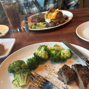 Stoney River - Filet on bottom and ribeye on top - Steakhouses Near Me - Madison, Alabama Stoney River - Filet on bottom and ribeye on top - Steakhouses Near Me - Madison, Alabama