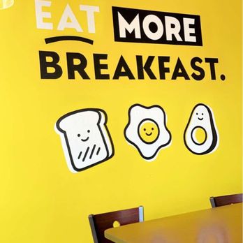Egg Happiness - Cute wall art! | IG: @nomwithelaine - Korean Near Me - Dublin, California