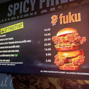 Fuku - Menu inside the arena - Chicken Shop Near Me - Los Angeles, California Fuku - Menu inside the arena - Chicken Shop Near Me - Los Angeles, California