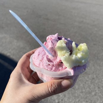 Nablus Creamery - Black Cherry ice cream and the owner included some lemon sorbet. - Specialty Food Near Me - Mississauga, Ontario Nablus Creamery - Black Cherry ice cream and the owner included some lemon sorbet. - Specialty Food Near Me - Mississauga, Ontario