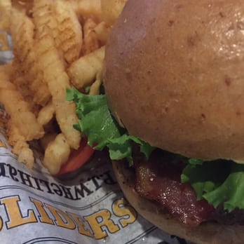 P.J. Whelihan's Pub + Restaurant - Bethlehem - PJ's Famous Burger w/ PJ's Famous Fries - Sports Bars Near Me - Bethlehem, Pennsylvania