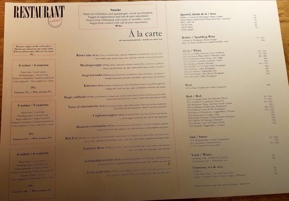 Menu photo 5 Cofoco Copenhagen, 84 Menu photo 5 Cofoco Copenhagen, 84