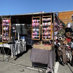 Bel-Air Swap-Meet - Ribbon and bolts of fabric