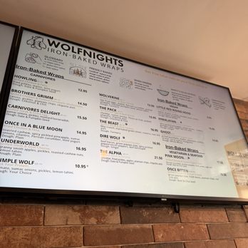 Wolfnights® - Menu - New American Near Me - New York, New York Wolfnights® - Menu - New American Near Me - New York, New York