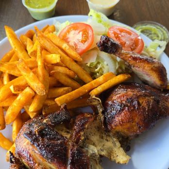 Pollos A La Brasa Fiesta - 1/2 chicken and fries. - Mexican Near Me - Kenner, Louisiana Pollos A La Brasa Fiesta - 1/2 chicken and fries. - Mexican Near Me - Kenner, Louisiana