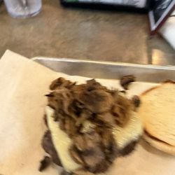 Artesian Wells Sports Tavern - Mushroom swiss burger