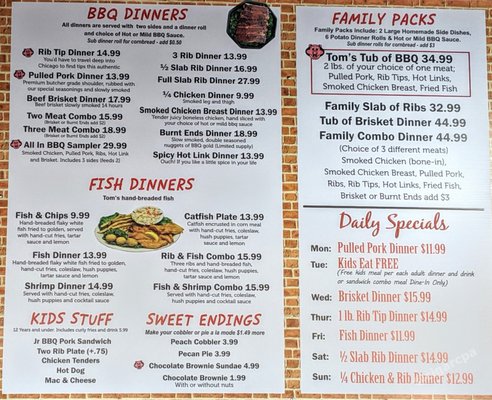 Menu photo 6 Tom's BBQ Chandler, AZ