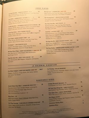Menu photo 1 Le Colonial - Atlanta Atlanta, GA Menu photo 1 Le Colonial - Atlanta Atlanta, GA