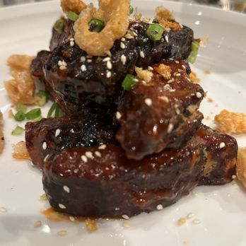 Bear Springs Bistro & Lounge - Fried & glazed ribs (on the rotating menu) Sooo tender! - New American Near Me - Highland, California Bear Springs Bistro & Lounge - Fried & glazed ribs (on the rotating menu) Sooo tender! - New American Near Me - Highland, California