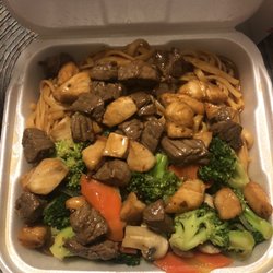 China Wok - Steak and chicken hibachi, comes with salad and your choice of noodles or rice