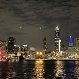 The view of Cleveland from the boat. The view of Cleveland from the boat.