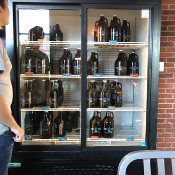 Canal Park Brewing - You like the beer, you can buy and take one or all home!!! This is the beer fridge with all their craft beers...! - Breweries Near Me - Duluth, Minnesota Canal Park Brewing - You like the beer, you can buy and take one or all home!!! This is the beer fridge with all their craft beers...! - Breweries Near Me - Duluth, Minnesota