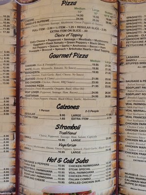Menu photo 7 Angelo's Pizza Restaurant Cooper City, FL