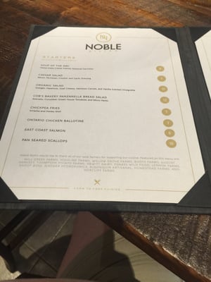 Menu photo 3 Noble Bistro Oakville, ON Menu photo 3 Noble Bistro Oakville, ON