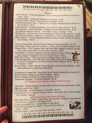 Menu photo 7 El Jacalito Bandera, TX Menu photo 7 El Jacalito Bandera, TX