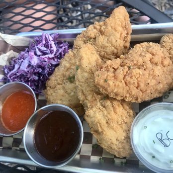 Josephine's Speakeasy - Buttermilk fried chicken with dipping sauces on the side - Restaurants Near Me - Coram, Montana