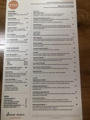 Menu photo 7 Roe Seafood Restaurant Long Beach, CA