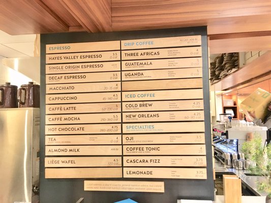 Menu photo 3 Blue Bottle Coffee New York, NY Menu photo 3 Blue Bottle Coffee New York, NY