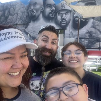The Compound by Dirt Dog - Happy Family Adventures in front of restaurant - Hot Dogs Near Me - Commerce, California The Compound by Dirt Dog - Happy Family Adventures in front of restaurant - Hot Dogs Near Me - Commerce, California