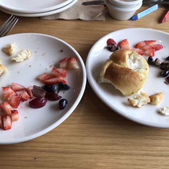 BJ's Restaurant & Brewhouse - The kids starter which we cut up for lil tummies! - New American Near Me - Mentor, Ohio BJ's Restaurant & Brewhouse - The kids starter which we cut up for lil tummies! - New American Near Me - Mentor, Ohio