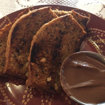 Raptor Canyon Cafe - Toasted banana bread with Nutella - Cafes Near Me - Tucson, Arizona Raptor Canyon Cafe - Toasted banana bread with Nutella - Cafes Near Me - Tucson, Arizona