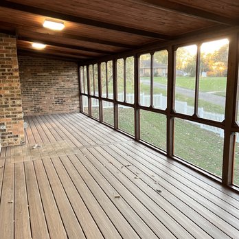 Advanced Landscape and Lawn - New sunroom with inserts around perimeter stained and with new window plexiglass - Landscaping Near Me Advanced Landscape and Lawn - New sunroom with inserts around perimeter stained and with new window plexiglass - Landscaping Near Me