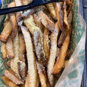 Wingstop - French Fries with seasoning & Parmesan cheese sprinkled on top. - Chicken Wings Near Me - Durham, North Carolina
