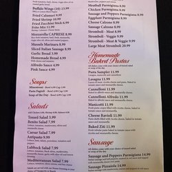 Benito’s Italian Cafe & Pizzeria - Menu - Page 1