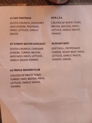 Menu photo 1 Rosie's Concord, CA